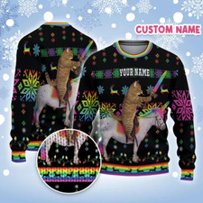 Bg Matching Family Christmas Ugly Sweater Knit Movie Party Gift Xs-5Xl