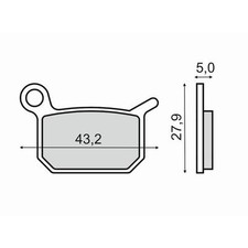 REAR BRAKE PADS LEM R2 / R3 50 2003 > RMS 225103220