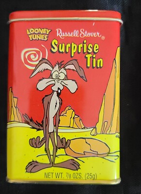 RARE VINTAGE Russell Stover 1998 Looney Tunes Surprise Tin 