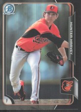 2015 Bowman Chrome Prospects Asia Exclusive Black Refractor Hunter Harvey #BCP26