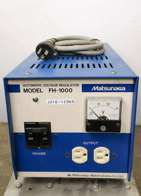 12969 STAVOL MATSUNAGA AUTOMATIC VOLTAGE REGULATOR, 1.0KVA, 10A FH