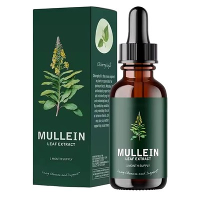 Mullein Leaf Extract Drops  Lung Cleanse Respiratory Herbal Drop Health Care