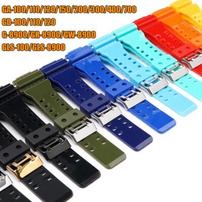 Silicone Watchband For Casio GSHOCK GA110 120 140 700 400 GD110 120 G8900 GLS100