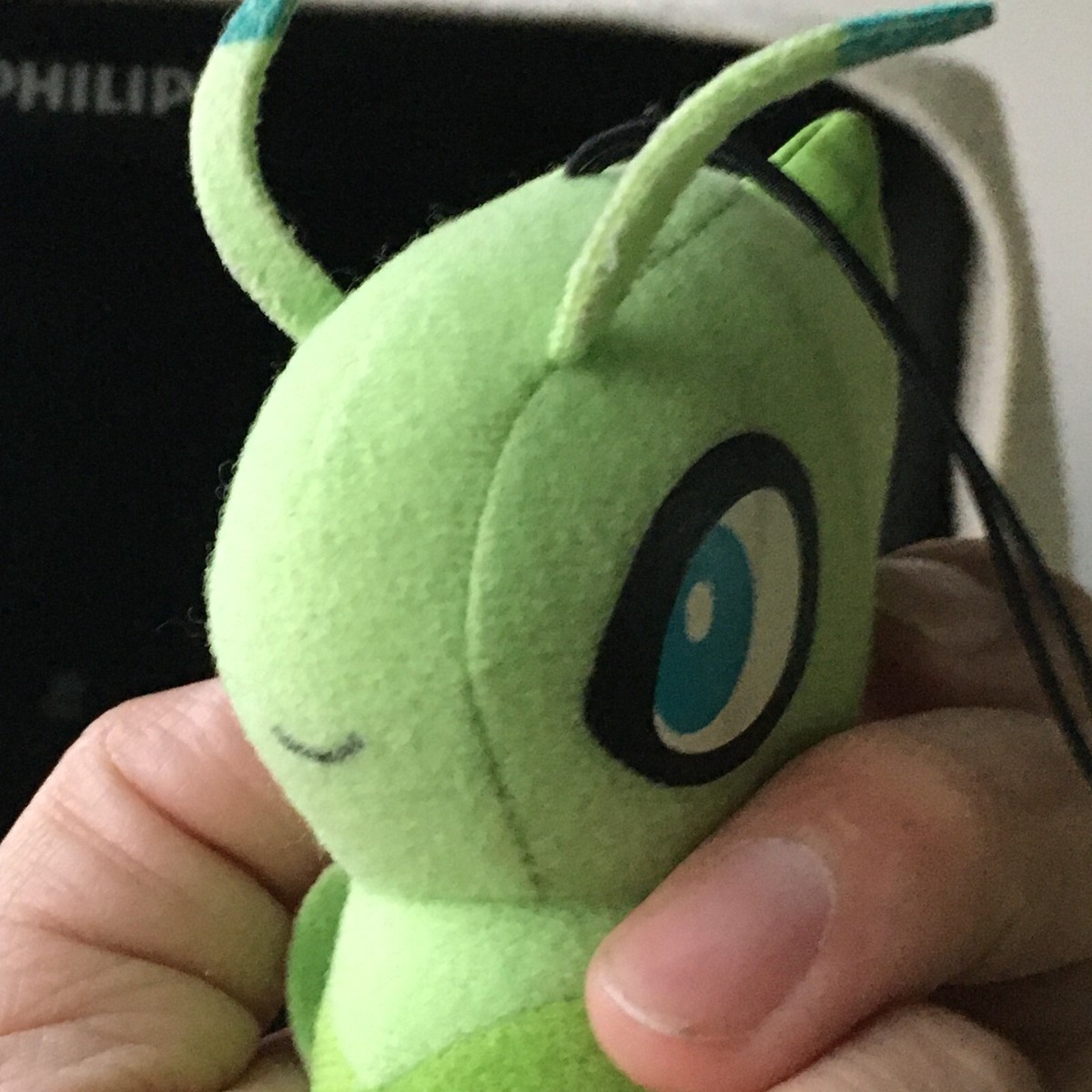 RARE Green Celebi Pokemon Center Original Game TV Plush Doll 4