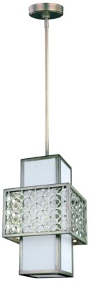 Silber Moderne Hängelampe Pendelleuchte 1x60W/E27 20,3x20,3x45,1   151,8 [cm]