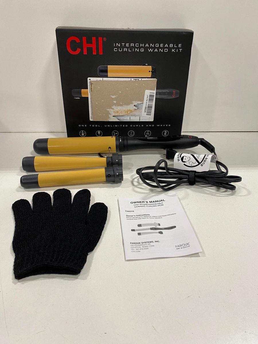 Chi interchangeable curling clearance iron