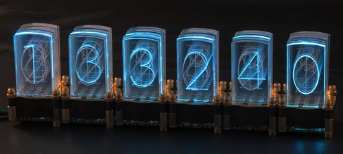 LED-Nixie -S 6-stelliger Bausatz inkl. Controller LED-Uhr Steuerung Nixie Design - Picture 5 of 7