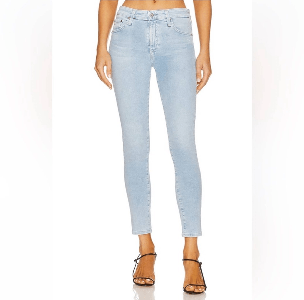 AG Adriano Goldshmeid Farrah skinny ankle 26R luxe jeans | eBay