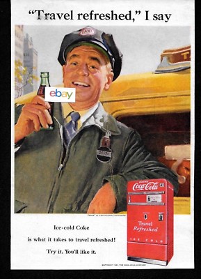 COCA COLA Company 1951 Reise Aktualisiert, I Say Taxi Driver Anzeige