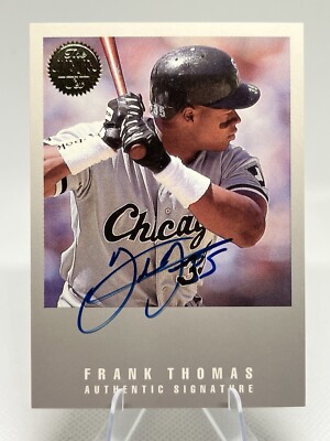 1993 LEAF UPDATE AUTOGRAPH #FT FRANK THOMAS HOF #/3500