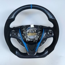 Blue Wries Carbon Fiber Steering Wheel Fit For Acura TLX 2015-2018 2019 2020