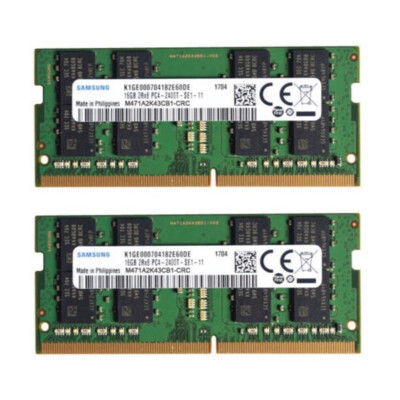 メモリー Samsung 32GB (16GBx2) M471A2K43CB1-CRC Samsung 32GB (2X16GB) DDR4 2400MHz PC4-19200 SODIMM Memory Ram
