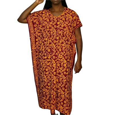 drawstring kaftan dress