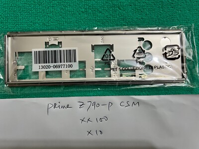 ASUS IO SHIELD FOR ASUS  PRIME Z790-P  CSM , ASUS PRIME Z790-P WIFI , ORIGINAL