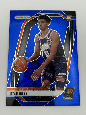 2024-25 Panini Prizm Fast Break Ryan Dunn /150 258 Blue Disco Rookie Card RC