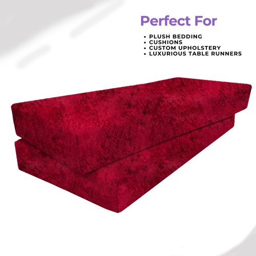 Crimson Course Satin Weave Fabric - Upholstery, Cushions, Curtains and more...! - Picture 3 of 4