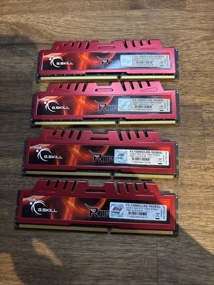 G.Skill RipJawsX 16GB (4x4GB) DDR3-1600 PC3-12800 F3-12800CL9Q-16GBXL