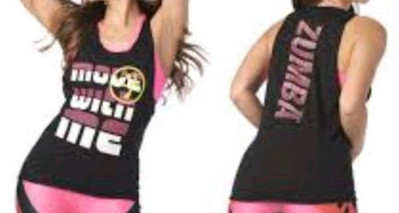NEU ZUMBA Gr.XS 'MOVE WITH ME' TOP SHIRT 