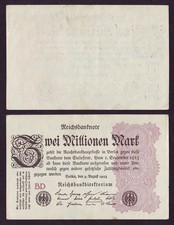 Germany 2 Million Mark 1923 BD AUNC (АЛБ0.15ю088)