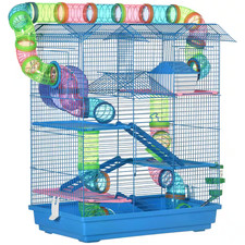PawHut 5 Tier Hamster Cage Tubes Tunnels Gerbil Mice Habitat Playground House