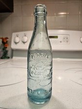 PEORIA scroll COCA COLA ILL straight side bottle ILLINOIS ROOT early
