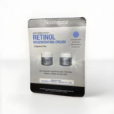 2 Pack Neutrogena Rapid Wrinkle Repair Regenerating Cream Fragrance Free 1.7 oz