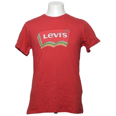 Levi Strauss & Co, T-shirt, Größe: M, Rot, Baumwolle, Print, Herren #dxg
