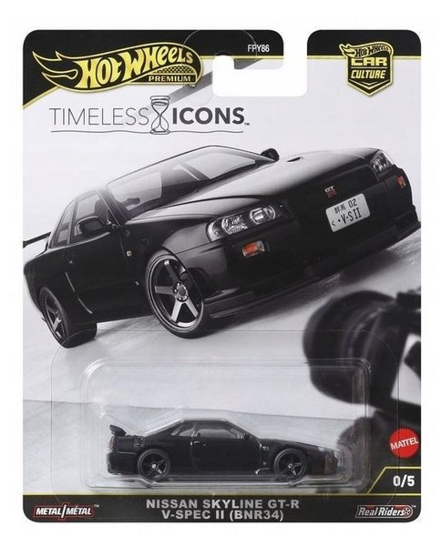 Hot Wheels Timeless Icons Nissan Skyline GT-R V-Spec Ii (BNR34) JBK94-image