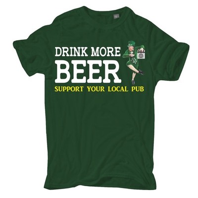 T-Shirt Pub Motiv DRINK MORE BEER Irland Kult S bis 8XL Irland bier pub irisch