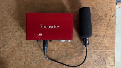 Focusrite Scarlett 2i4 Digital Recording Interface & Avccam Microphone