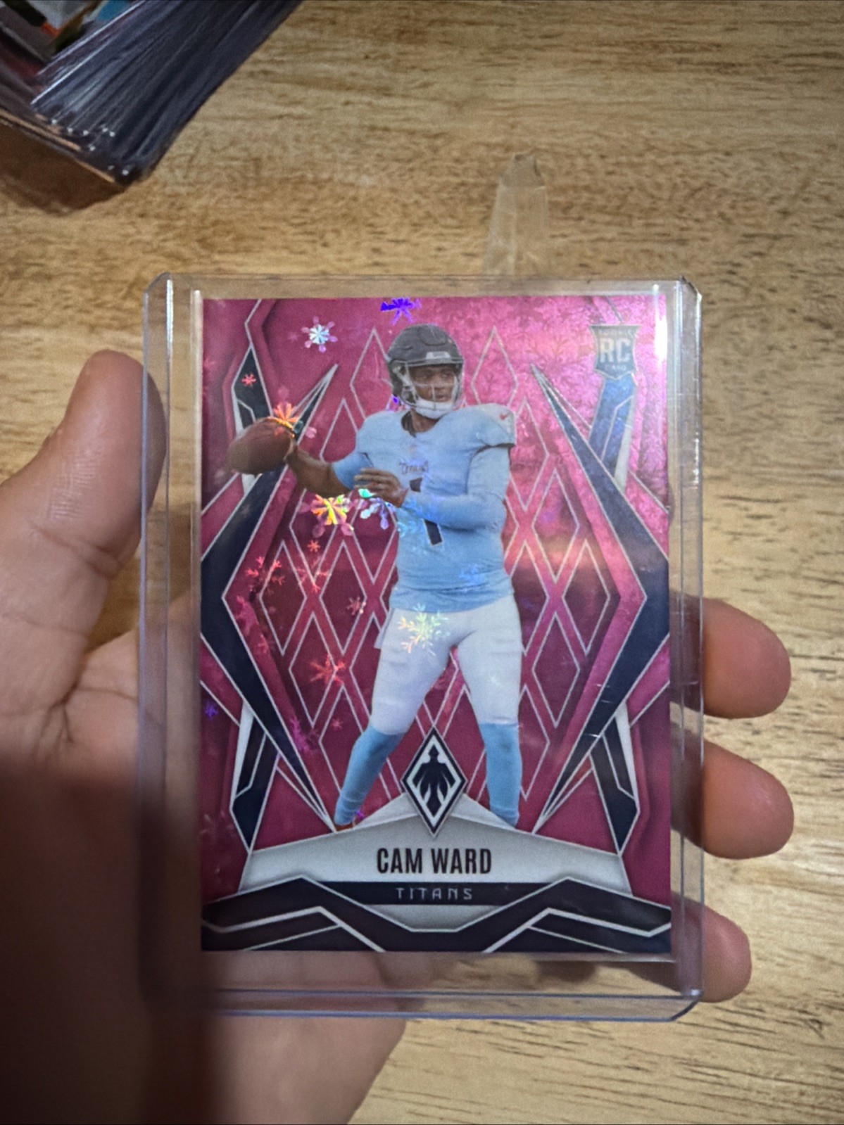 2025 Panini Phoenix - Rookies Cam Ward #194 Pink Winter /299 (RC)