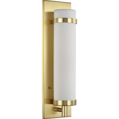 Progress Lighting Hartwick Collection Satin Brass One-Light Wall Sconce 18.00