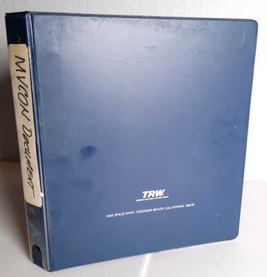 NASA Boeing MVCON Sr. Engineer Working Technical Archive Shuttle ISS TRW 200pgs
