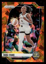 Dana Evans 2024 Panini Prizm WNBA Ice Orange Prizms #72 Chicago Sky ESE