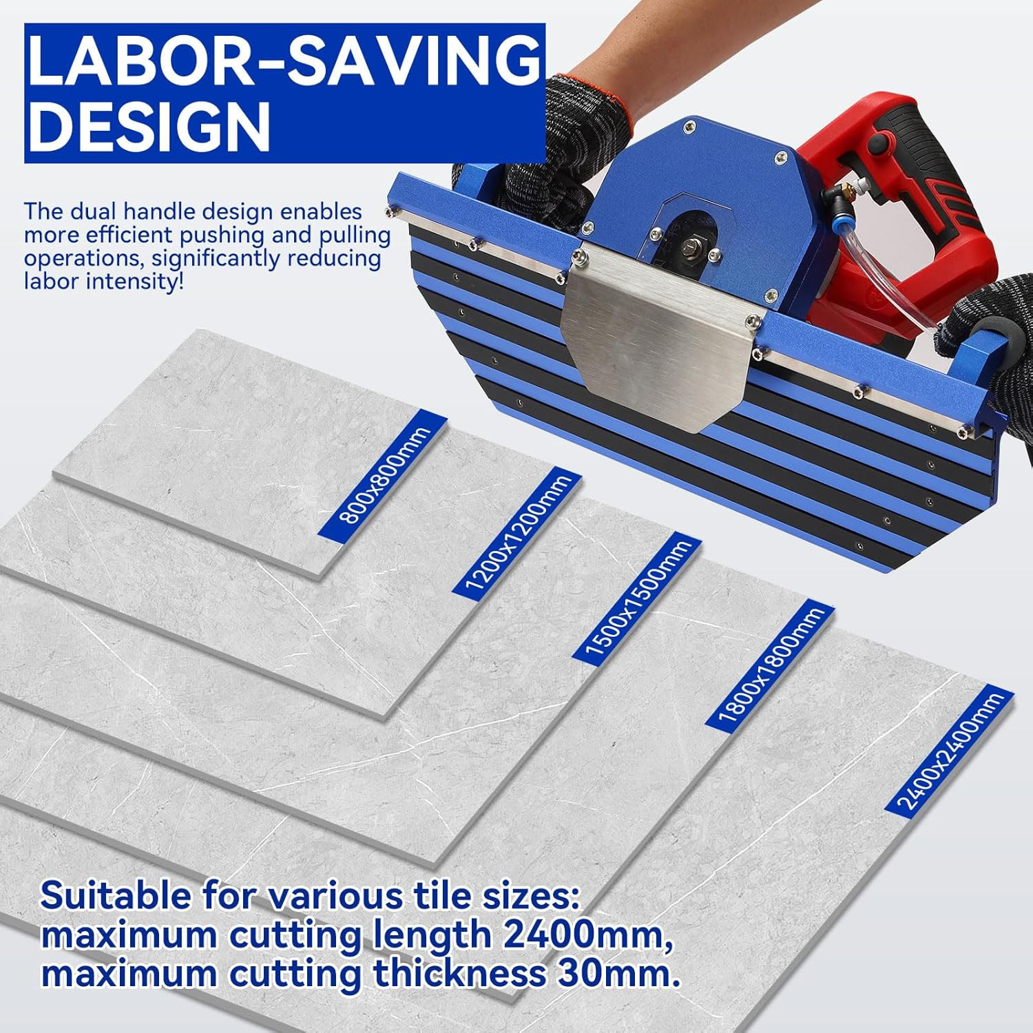 Electric 45 Degree Tile Chamfering Tool Professional Tile Bevel Cutter with 1400