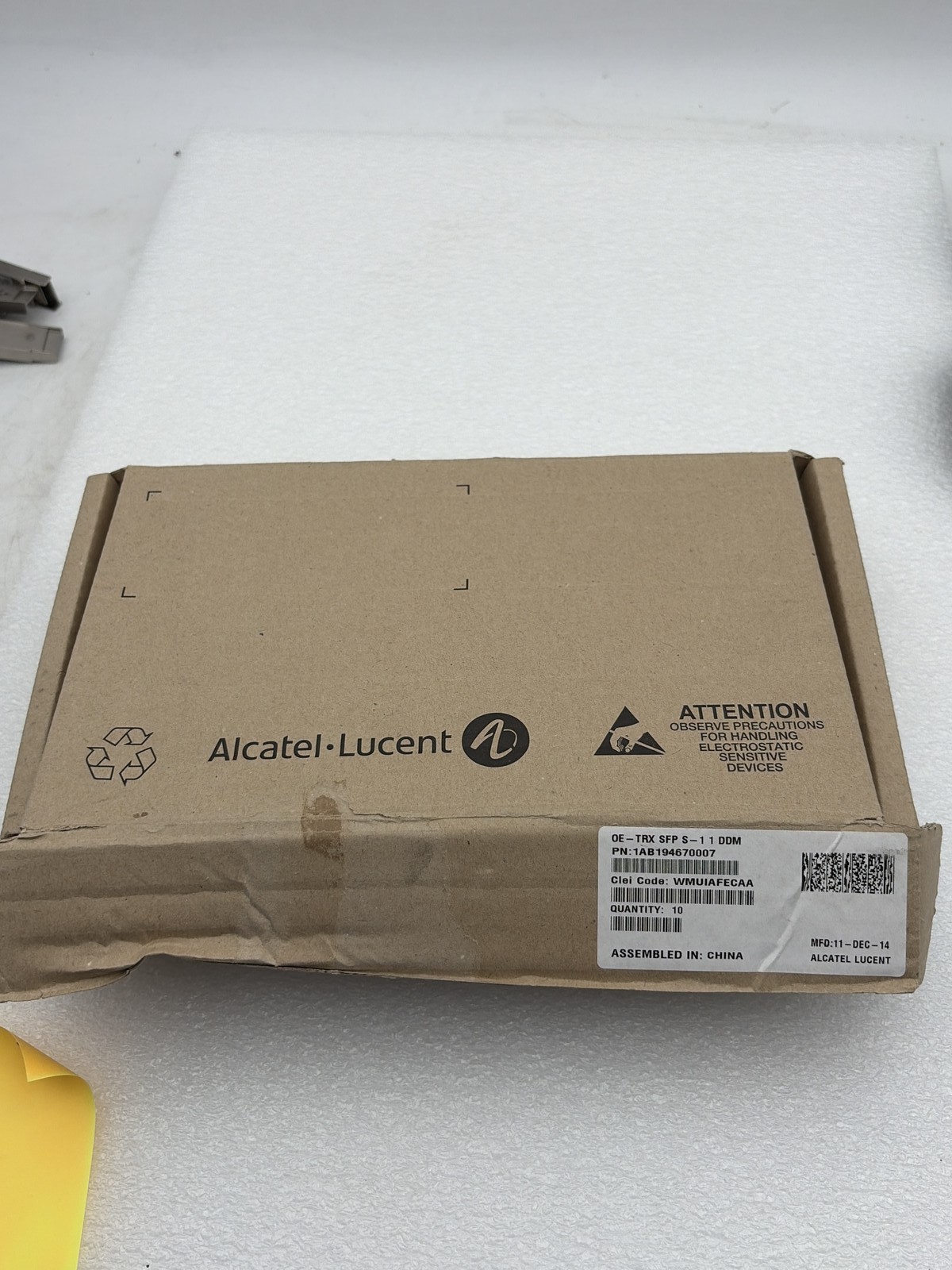Module SFP Alcatel Lucent 1AB194670007 supprimez les coupures réseau pack de 10