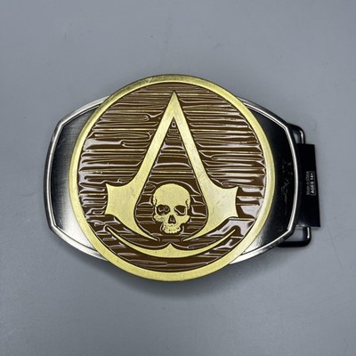 RARE OFFICIAL Assassin's Creed IV Black Flag Belt Buckle Ubisoft Enamel