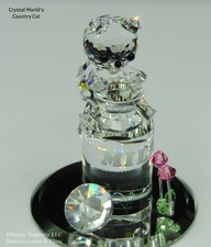 Crystal World Figurines--Kitten & Milk Jug