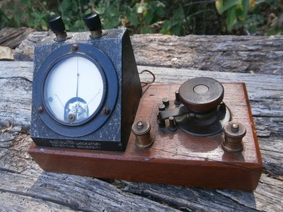 VINTAGE BRASS CAMBRIDGE UNIVERSITY ENGINEERING LAB SCIENTIFIC MEASURING METER