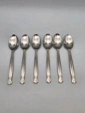 Retroneu Royale Stainless Flatware Lot Of 6 Teaspoons 