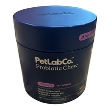 New PetLabCo Probiotic Chew DOGS 12 WEEKS 30 Soft Chews Pork flavor 11/2026