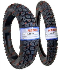 Kenda K270 3.00-21 4.00-18 Tires Dual Sport Front Rear Tire Set DOT