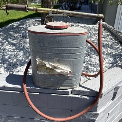 Vintage D.B. Smith Indian Backpack Fire Extinguisher Water Tank Pump EMPTY