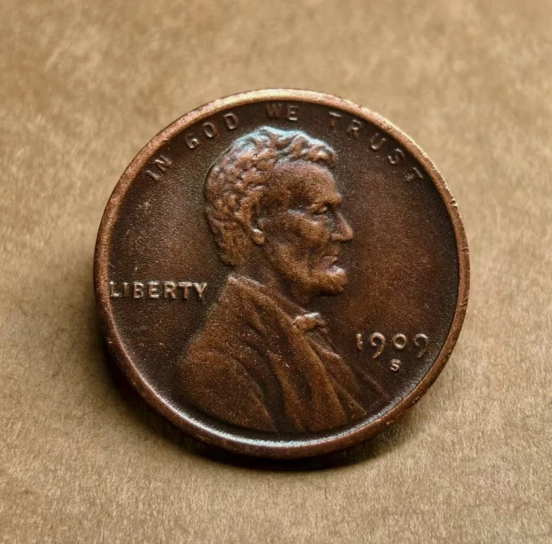 1909-S VDB Lincoln Wheat Cent Penny Rare Sought As shown in the figure