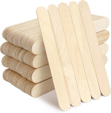 250 Pieces Jumbo Craft Sticks, 8 Inch Wooden Large Tongue Depressor Sticks, Jumb
