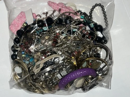 3 lbs Vintage To Now All Wearable Costume Jewelry Lot Wear Resale Repurpose
