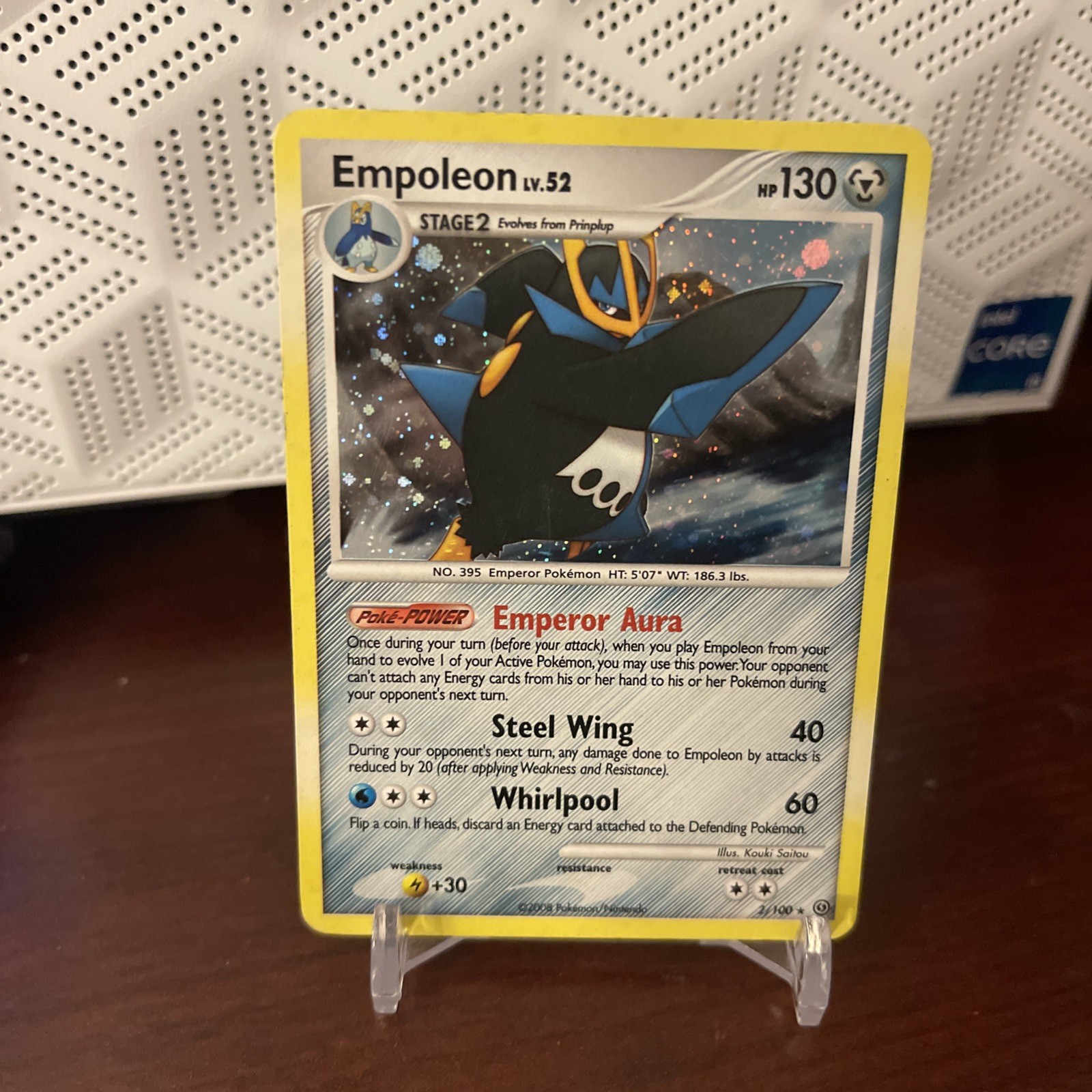 2008 Empoleon Stormfront Holo 2/100 Pokémon