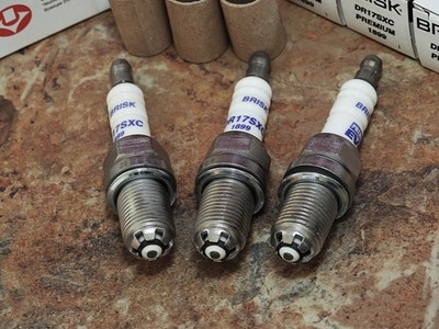 3x BRISK DR17SXC Evo Laser Spark Plugs fit: Vauxhall Corsa - 1.0 - 2003 to 2014