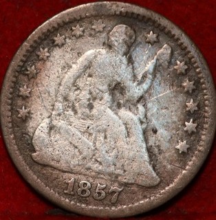 1857 O New Orleans Mint Silver Seated Liberty Half Dime