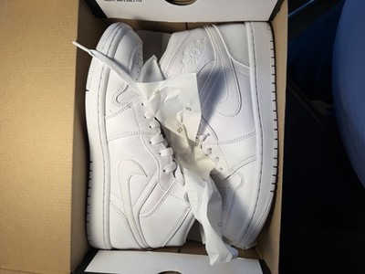 Size 9 - Jordan 1 Mid Triple White